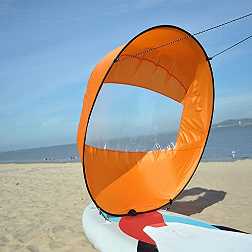 DWLOMHE Kayak de 42 Pulgadas Wind Sail Downwind Sup Paddle Board Instant Popup, Kit de downwind Plegable y Compacto para Kayak, Accesorios para Kayak, fácil instalación y despliegue rápido para Kayak