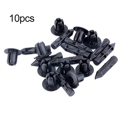 En Stock nuevo 10x para Honda para Suzuki para Kawasaki 6 mm orificio de tornillo carenado de plástico y clips de panel de ajuste-orificio de 6 mm envío gratis