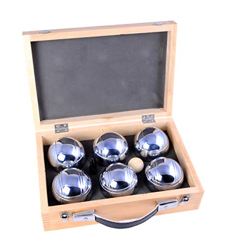 Engelhart - Juego completo de bolas en un bonito maletín de transporte de madera - 010205 Engelhart - Juego completo de bolas en un bonito maletín de transporte de madera - 010205