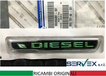 FCA | Texto Sigla Stemma Modelo "Diesel" Jeep Renegade 2018 -> | Recambio original Código 52055391
