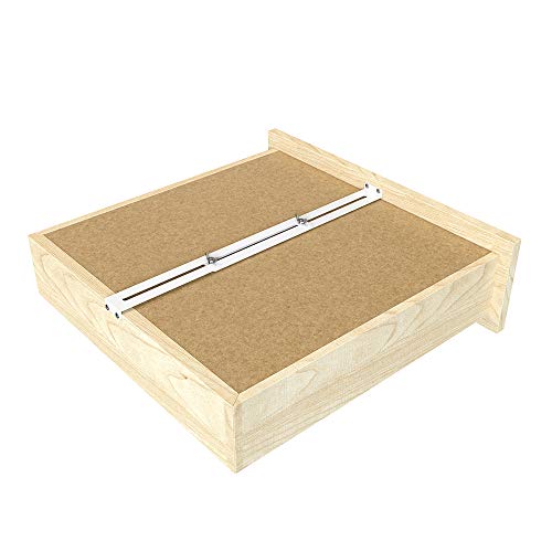 FRMSAET Kit de reparación de cajones - Accesorios de muebles Soportes utilizados para reforzar y reparar cajones de madera/MDF/aglomerado Refuerzo de gabinetes. (Paquete de 2)
