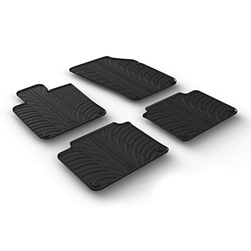 Gledring 0394 Juego de Alfombrillas de Goma para Volvo S90/V90 2016 (Perfil en T 4 Piezas + Clips de Montaje), Color Negro Gledring 0394 Juego de Alfombrillas de Goma para Volvo S90/V90 2016 (Perfil en T 4 Piezas + Clips de Montaje), Color Negro