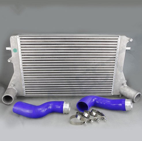 GOWE Kit de interenfriador (versión 2) para VW azul VW 06-10 VW GTI Golf Turbo V MK5 2.0T FMIC GOWE Kit de interenfriador (versión 2) para VW azul VW 06-10 VW GTI Golf Turbo V MK5 2.0T FMIC