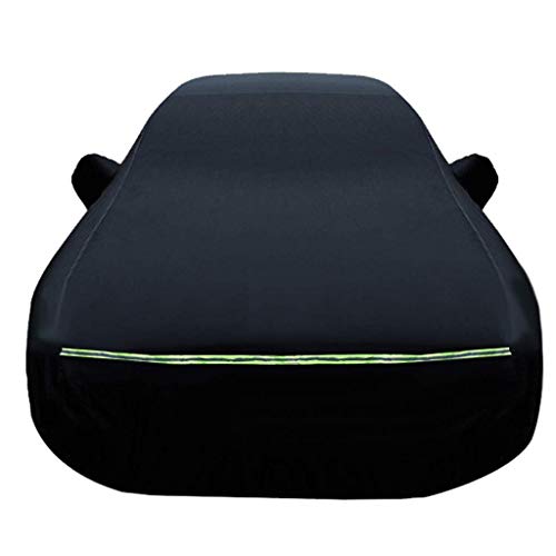 GYPPG Car Cover Plus Velvet Car Cover Compatible con Jaguar XJ XJ8 XJR Todo Tipo de Clima Impermeable con protección UV Retardante de Llama Durable Plus Cashmere Car Cover (Color: Black, Size: XJ)