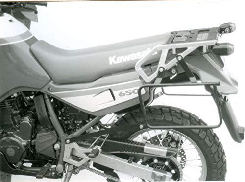 Hepco&Becker Portaequipajes lateral atornillado – negro para Kawasaki KLR 650 Tengai.
