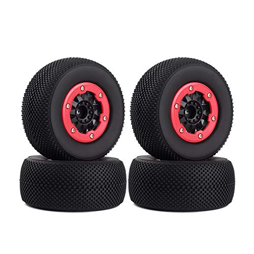 INJORA RC Juego de Ruedas Juego de Llantas 4pcs Neumáticos con Llantas para 1:10 RC Short-Course Truck Traxxas Slash 4x4 VKAR 10SC HPI (AX-3007) INJORA RC Juego de Ruedas Juego de Llantas 4pcs Neumáticos con Llantas para 1:10 RC Short-Course Truck Traxxas Slash 4x4 VKAR 10SC HPI (AX-3007)