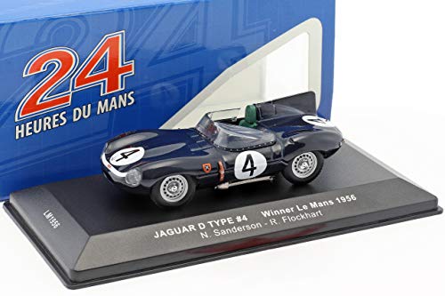 Ixo 1/43 Scale Model Car LM1956 - Jaguar D Type - #4 Le Mans Winner 1956