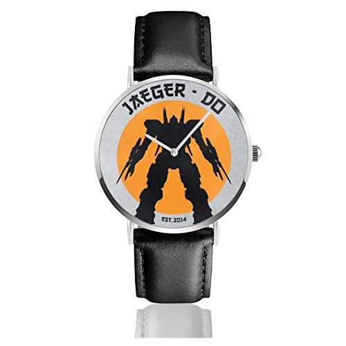 Jaeger Do Pacific Rim Karate Kid Relojes de cuarzo de cuero con correa de cuero negro para hombres y mujeres jóvenes colección regalo