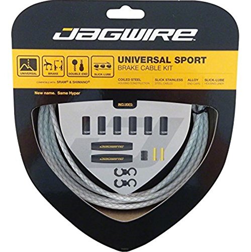 Jagwire Universal Sport - Cables de Freno para Bicicleta Blanco Blanco