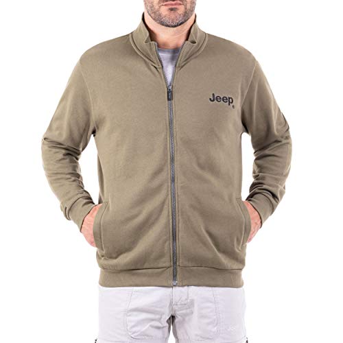 Jeep Sudadera para Hombre con Cremallera Completa Stickerei J8w, Hombre, Sudadera, O101159-E509-XL, Verde Oliva y Negro., Extra-Large Jeep Sudadera para Hombre con Cremallera Completa Stickerei J8w, Hombre, Sudadera, O101159-E509-XL, Verde Oliva y Negro., Extra-Large