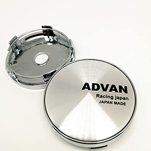 Jhtadva Juego de 4 tapacubos para Ruedas ADVAN Racing, 60 mm