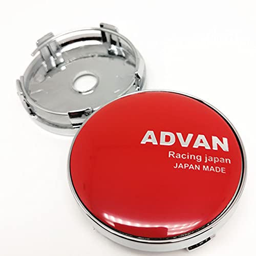 Jhtadva Juego de 4 tapacubos para Ruedas ADVAN Racing, 60 mm