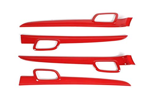 JIS Consola Central Panel Decorativo/Interior manija Ajuste Adecuado for Jeep Grand Cherokee 2011-2020 Accesorios de automóvil Accesorios for automóviles Fibra de Carbono (Color Name : Red C)