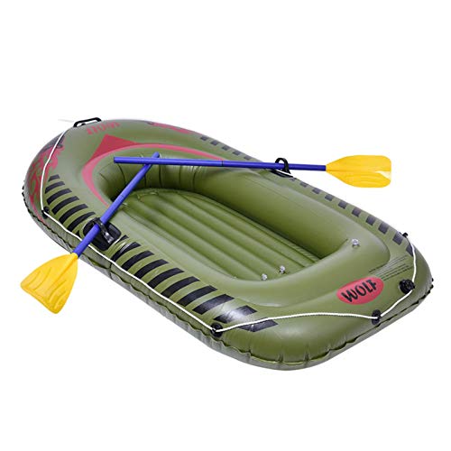 Juego De Botes Inflables, Kayak Inflable De Balsa Para 2 Personas, Bote De Pesca Portátil, Kayak De Camuflaje Con Remos Y Bomba De Aire