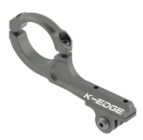 K-Edge GO Big Pro Handlebar Mount - Anclaje Manillar Aluminio Pro, Plateado