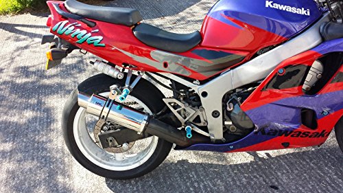 Kawasaki KAW-ZX6R-G-J-A1P-1998-2002-S-GPR- - Tubo de escape para motocicleta de acero inoxidable pulido