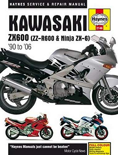 Kawasaki ZX600 (ZZ-R600 & Ninja ZX6) (90 - 06) (Haynes Service & Repair Manual)