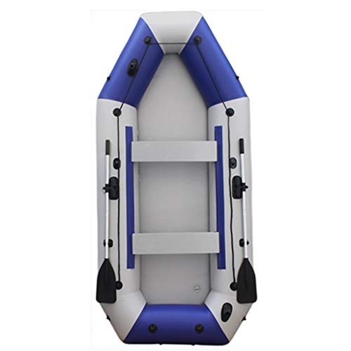 Kayak Hinchable Piragua Inflable Con Bomba De A Bordo Kayak De Mar Portátil Adecuado Para Salir Al Mar, Pescar Y Jugar En La Costa. Apto Para 5-6 Personas ( Color : Blue , Size : 305*136cm )