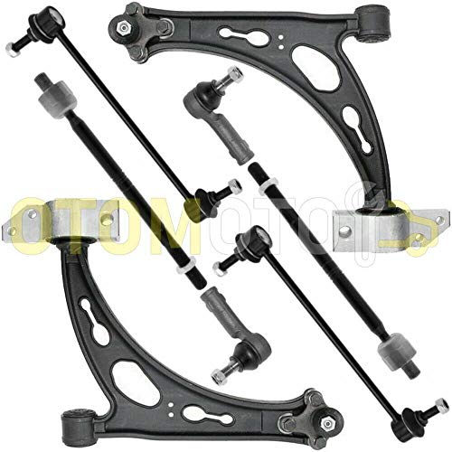 Kit brazo de suspensión delante compatible con SEAT ALTEA 5P LEON 1P TOLEDO 3 compuesto por 10 autopartes Kit brazo de suspensión delante compatible con SEAT ALTEA 5P LEON 1P TOLEDO 3 compuesto por 10 autopartes