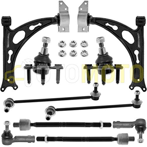 Kit brazo de suspensión delante compatible con SEAT ALTEA 5P LEON 1P TOLEDO 3 compuesto por 10 autopartes