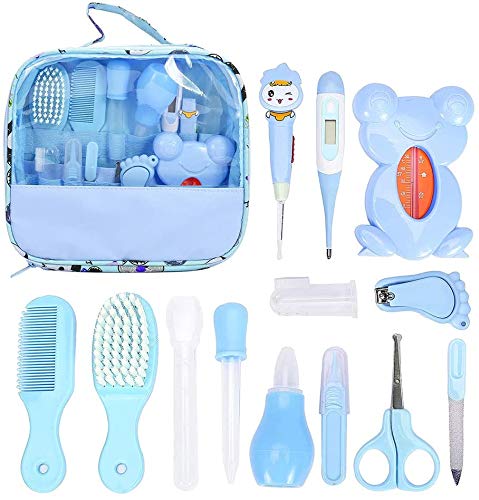 Kit Bebe Recien Nacido Higiene, MKNZOME 13 piezas Kit de Aseo para Bebés  con Estuche de