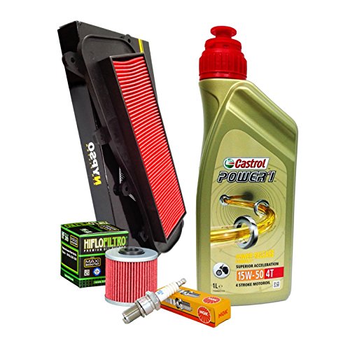 Kit de revisión Castrol 15W50 filtro aceite aire vela Kymco People GTi 125