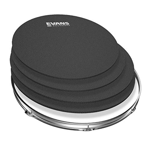 Kit de silenciadores para tambor SoundOff de Evans, fusión (10, 12, 14, 14 pulgadas/254, 305, 356, 356 mm) (SO-0244)
