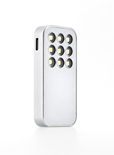 Knog Expose Smart - Luz de vídeo para Apple iPhone & Android (130 Lumens, Bluetooth, USB, Li-po), color blanco