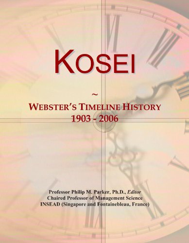 Kosei: Webster's Timeline History, 1903 - 2006