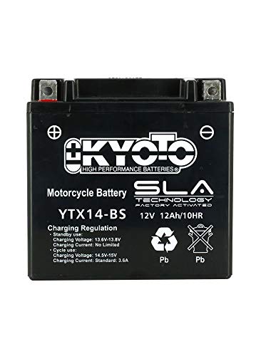 Kyoto - Batería lista para usar para Suzuki LT-A 400 F KINGQUAD 4X4 Auto 2008/2016