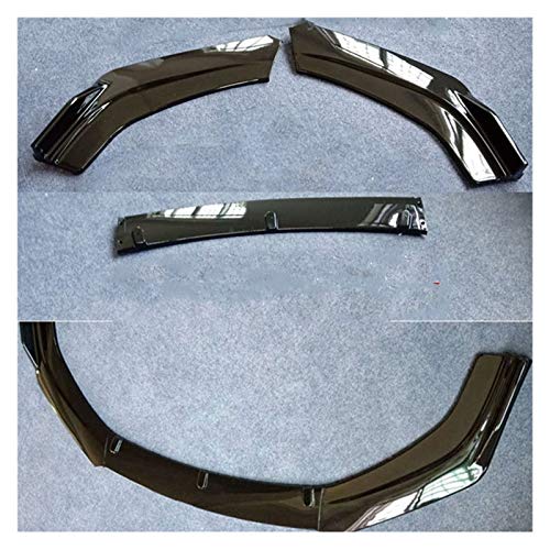 LICHANGZHU LCBIAO® FIT FOR FOR VW Scirocco Front Car Spoiler Kit de Cuerpo 3PS El Parachoques Delantero Protege el Separador de Accesorios de Scirocco (Color : Bright Black)