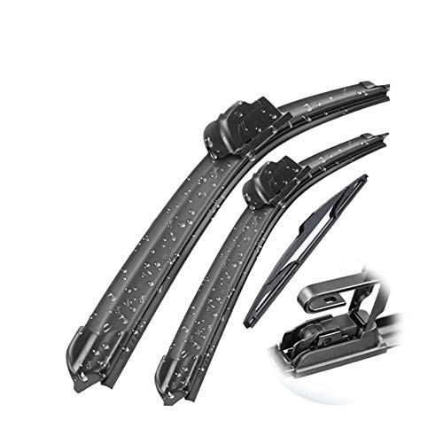 Limpiaparabrisas y piezas Limpiaparabrisas delantero trasero rasquetas Set Kit for Dacia Renault Duster MK1 2014-2017 Parabrisas Parabrisas Limpiaparabrisas y piezas Limpiaparabrisas delantero trasero rasquetas Set Kit for Dacia Renault Duster MK1 2014-2017 Parabrisas Parabrisas