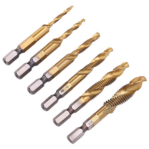 Macho en Espiral 100% Nuevo M10 M8 M6 M5 M3 Kit de Brocas para roscar HSS para apretar(Long) Macho en Espiral 100% Nuevo M10 M8 M6 M5 M3 Kit de Brocas para roscar HSS para apretar(Long)