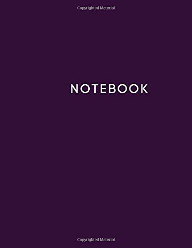Notebook: Plum Color Unruled Notebook, Unlined/Plain Notebook - Large (8.5 x 11 inches) - 100 Pages - Notebook/Journal/Diary, Unlined/Plain Notebook, ... Softcover Story Journal, KFY Notebook