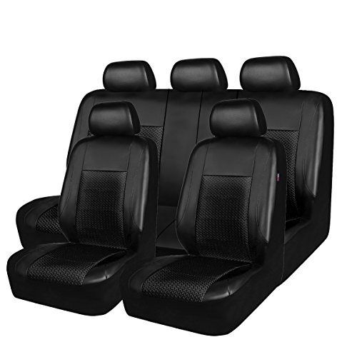 Nueva llegada – caballo kingdm Universal asiento de coche asiento de fundas protectores de piel sintética y malla airbag Compatible