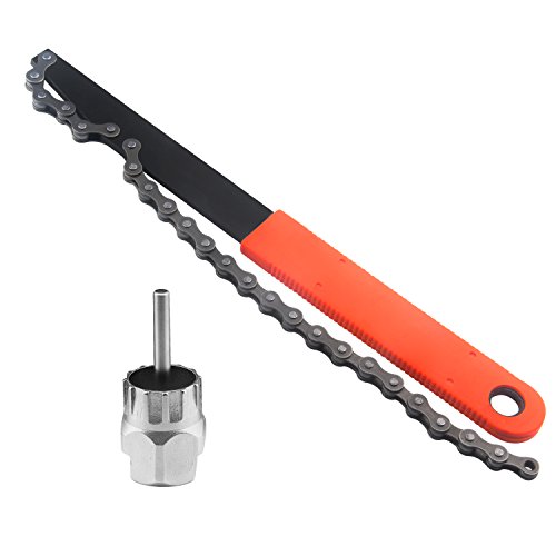 Oumers Kit de Herramientas de Cadena de Bicicleta,Sprocket Remover/Chain látigo con Cassette/Rotor Lockring Removal Tool Pack