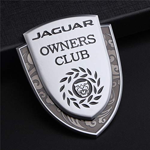 Para Jaguar Club Xe Xk Xj Xf Xel Xfl Xjl Xjs Xj6 E F Pace S E Type Xtype Xkr Pegatinas Logotipo Del Emblema De La Rejilla Delantera, Placa De IdentificacióN Del Coche, Accesorios Para El Coche,1 Uds.