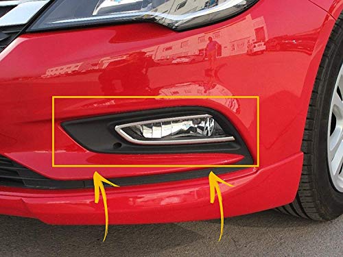 Para Opel Astra K 2015 UP Estate/Hatchback 5 puertas de acero inoxidable cromado parachoques delantero luz antiniebla cubierta de 2 piezas Para Opel Astra K 2015 UP Estate/Hatchback 5 puertas de acero inoxidable cromado parachoques delantero luz antiniebla cubierta de 2 piezas
