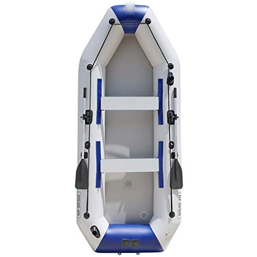 Priority Culture Kayak Hinchable Piragua Hinchable 2 Personas Piragua Inflable con Paleta De Aluminio Adecuado para Salidas Al Mar, Pesca, Costa. Los 270-360cm (Color : Blue, Size : 330 * 140cm)