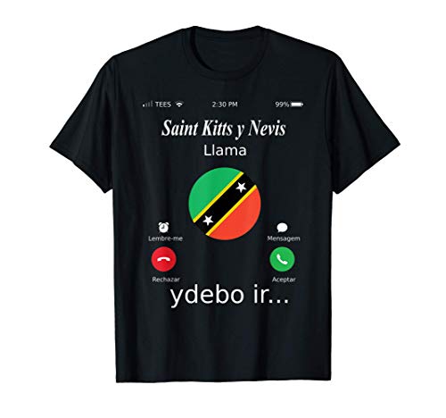 Saint Kitts y Nevis Llama Ydebo Ir…camiseta Saint Kitts y Ne Camiseta
