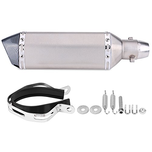 Silenciador de escape universal para motocicleta,tubo de escape modificado,tubo de escape de fibra de carbono,kit de punta de tubo de silenciador de 51 mm con DB(B) Silenciador de escape universal para motocicleta,tubo de escape modificado,tubo de escape de fibra de carbono,kit de punta de tubo de silenciador de 51 mm con DB(B)