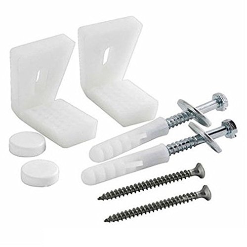 SODIAL Pernos kit de fijacion de pedestal semi o bide retrete Wc piso en angulo de bano SODIAL Pernos kit de fijacion de pedestal semi o bide retrete Wc piso en angulo de bano