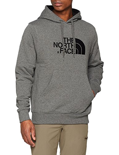 The North Face Sudadera Drew Peak, Hombre, TNF Medium Grey Heather/TNF Black, Large