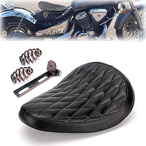 triclicks sillín Moto Vintage marrón para Bobber/Chopper/Sportster/Custom Muelles/Soporte Kit