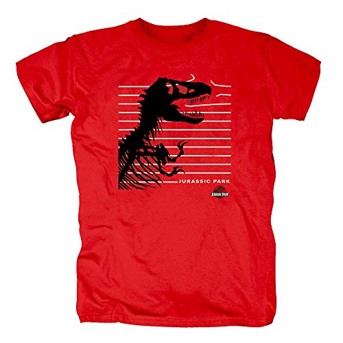 TSP Jurassic Park Breakout - Camiseta para hombre rojo XXL