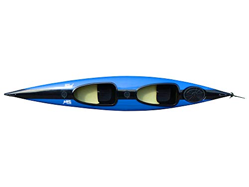 Wig Tourist KS - Kayak familiar (2 unidades), azul y negro, Mit Ruder