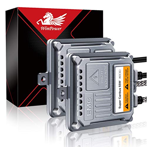 Win Power 55W Corriente Alterna (AC) HID Lastre con CAN-Bus Super decodificador Universal para 9006 H11 H8 H9 9005 H1 H3 H4 H7 H13, 2 Piezas