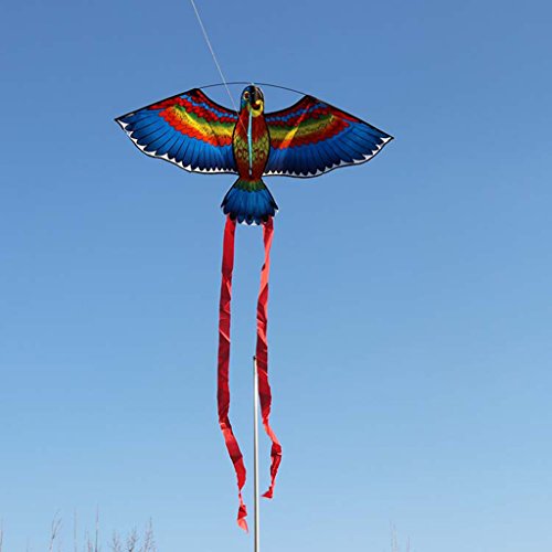 WOWOWO Kite Parrot Kite Bird Kites Cometas al Aire Libre Flying Toys Kite