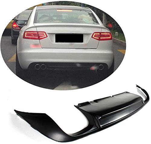 XTT Se Adapta a Audi A6 Non-Sline 2009 2010 2011 Negro PU difusor de Parachoques Trasero Kit de carrocería de alerón de Labios XTT Se Adapta a Audi A6 Non-Sline 2009 2010 2011 Negro PU difusor de Parachoques Trasero Kit de carrocería de alerón de Labios