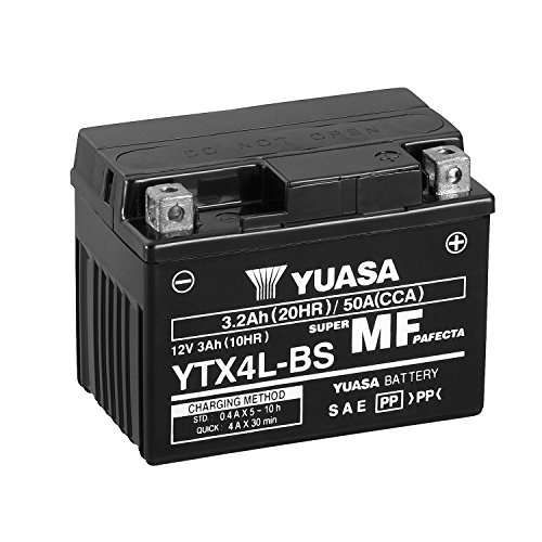 YUASA - Batería YTX4L-BS Combipack (con electrolito)